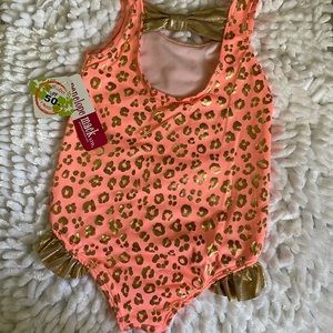 New Penelope Mack cheetah print girls swimsuit size 6